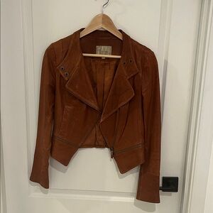 Vero Moda Brown Leather Jacket